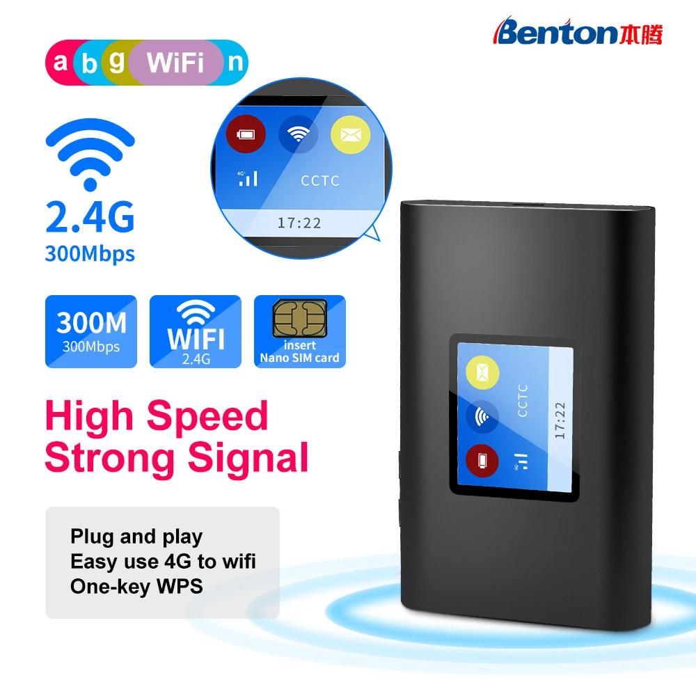 -    Mifi ޴  4G + Lte Cat 6 300Mbps ߿  Wifi ֽ, Sim ī  
